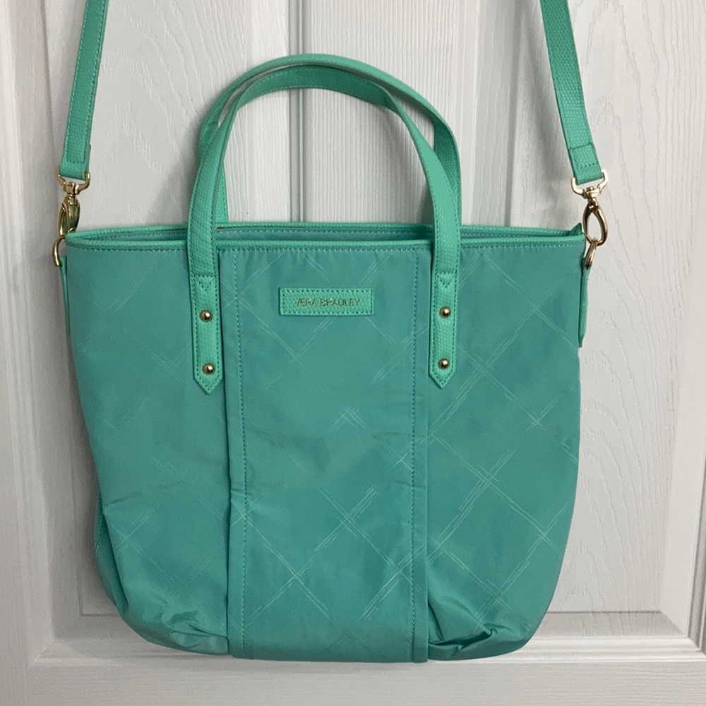 Vera Bradley Mint Preppy Polly Satchel